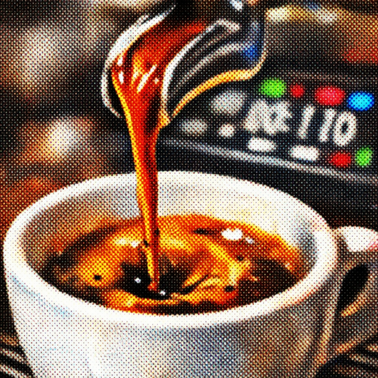 에스프레소 맛 진단 - 추출되는 에스프레소와 측정 장비