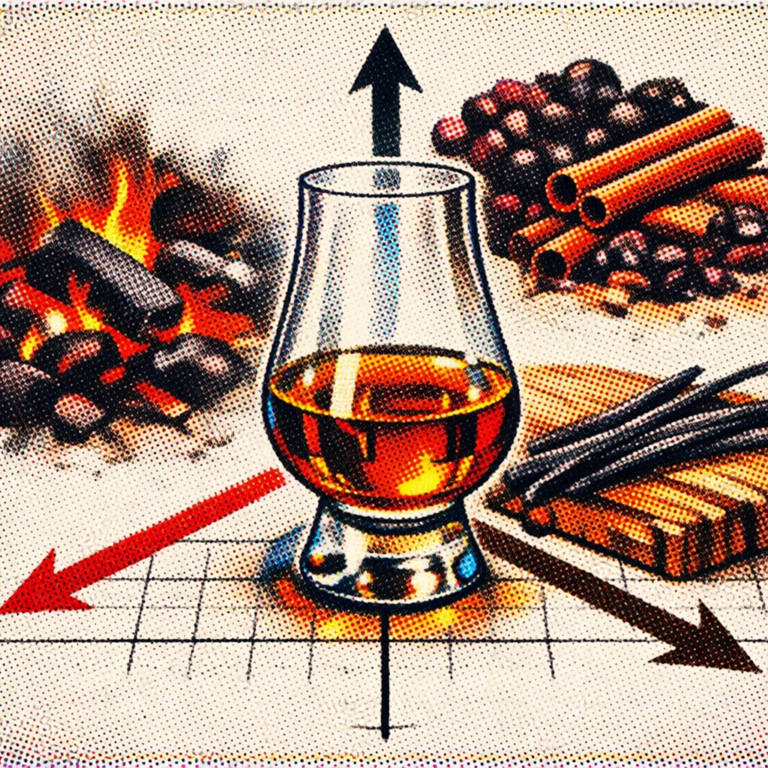 위스키 취향 - 피트, 셰리, 버번 캐스크의 특징 비교