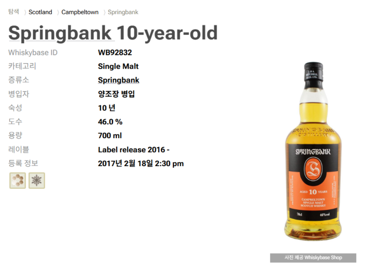 Springbank 10-year-old